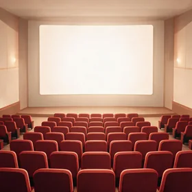An empty cinema before the film starts